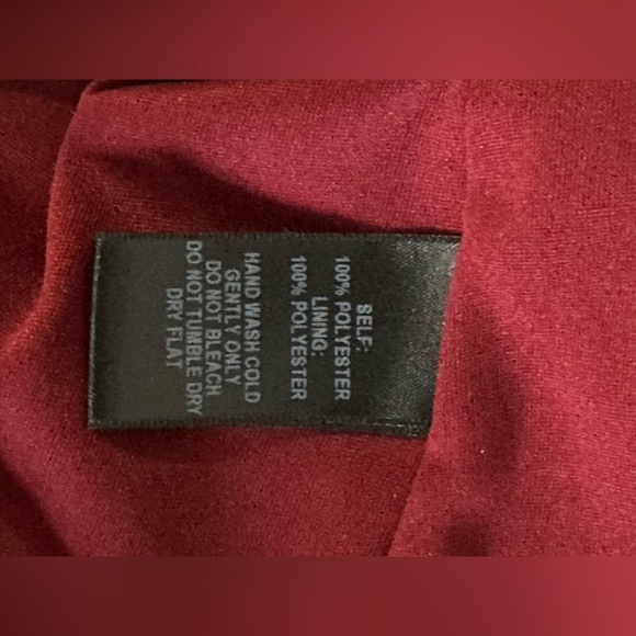 Mod Squad Wine Red Shift Dress, Size Large - Picture 5 of 5